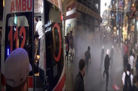 Taksim'de barış yürüyüşüne polis müdahalesi