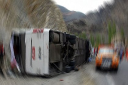 Afyonkarahisar’da otobüs kazası