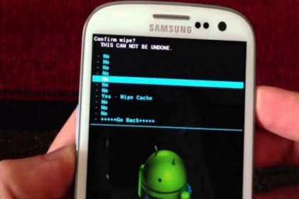 Android telefonlarda fabrika ayarı şoku