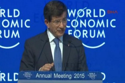 Başbakan Davutoğlu, Davos'da yapılan forumda konuşuyor