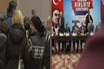 CHP liderine ayakkabı fırlatıldı