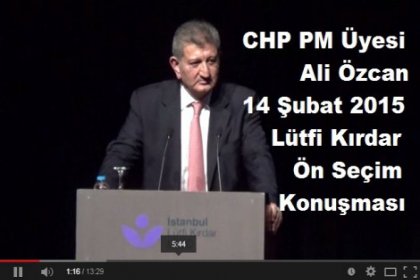 CHP PM Üyesi Ali Özcan, Ön Seçim İstiyoruz Toplantısında konuştu