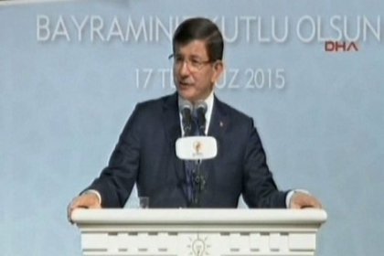 Davutoğlu'ndan muhalefete bayram mesajı