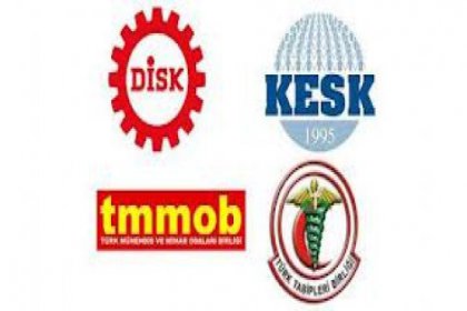 DİSK, KESK, TMMOB, TTB başkanları 1 Mayıs Programını açıklıyorlar