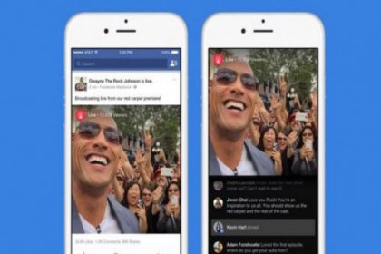 Facebook'tan ünlüler için canlı video yayını