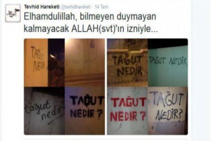 IŞİD yanlıları İstanbul sokaklarında duvar yazıları mı yazıyor?