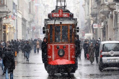 İstanbul'da yoğun kar ve tipi var