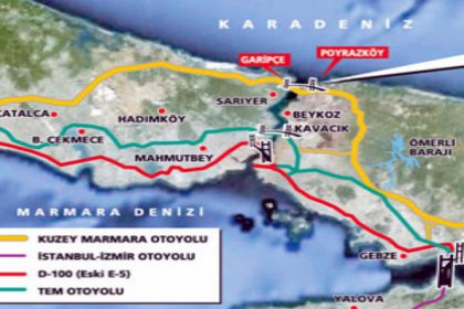 Kuzey Marmara Otoyolu Projesi bağlantı yolları ihaleleri ertelendi