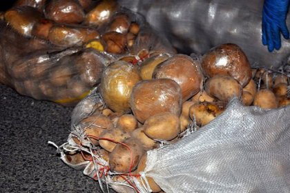 Patates çuvalları arasında eroin sevkiyatı