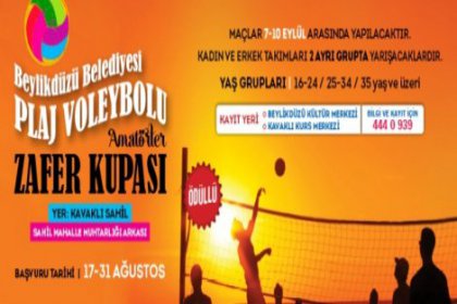 Plaj voleybolu'nun keyfi Beylikdüzü'nde çıkacak