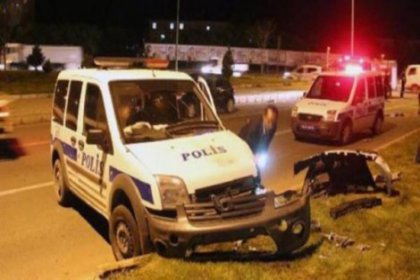 Polis aracı kaza yaptı: 4'ü polis 8 yaralı