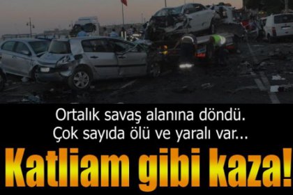 Tekirdağ'da zincirleme kaza: 3 ölü, 9 yaralı