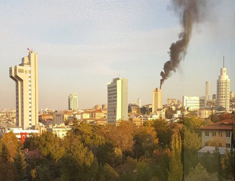 Ankara HiltonSA'da yangın