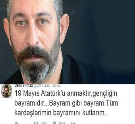 Cem Yılmaz'dan '19 Mayıs' mesajı