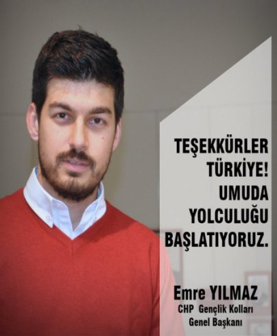 CHP Gençlik Kolları Başkanı Emre Yılmaz oldu