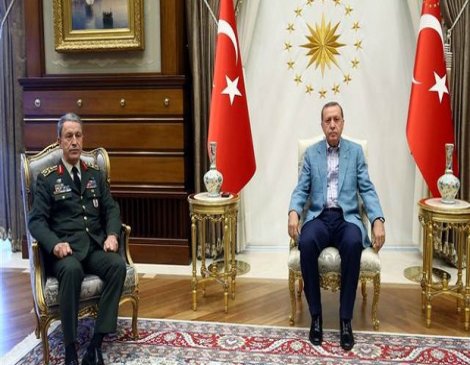 Cumhurbaşkanı Erdoğan, Akar'ı kabul etti