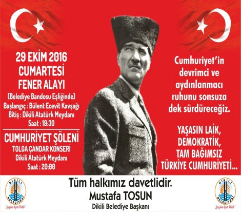 Dikili Belediyesi’nden Cumhuriyet Konseri