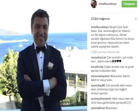 Gazeteci İsmail Küçükkaya evlendi