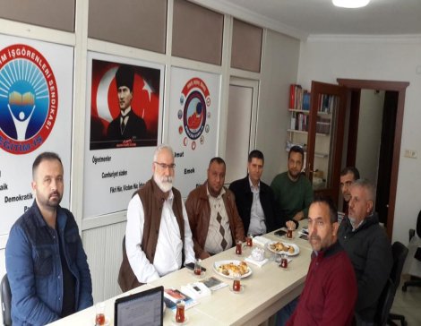 İmambakır Üküş'ten Eğitim İş Sendikası İskenderun Şubesi'ne ziyaret