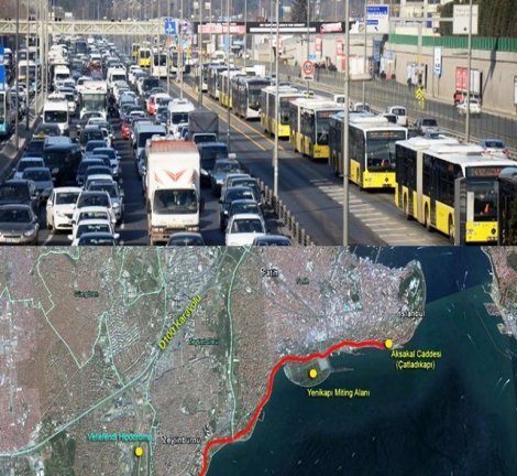 İstanbul'da pazar günü bu yollar trafiğe kapatılacak