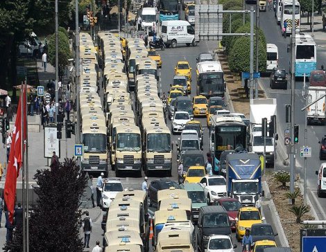 İstanbul'da servis, taksi, minibüs, taksi dolmuşlarda yeni tarife