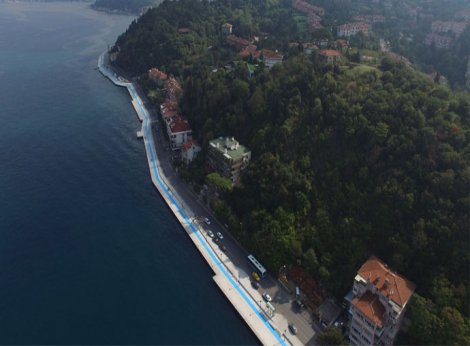 Kanlıca sahil yolu projesi kullanıma açıldı