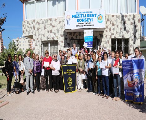 Mezitli'de EVKA projesi sertifikaları verildi