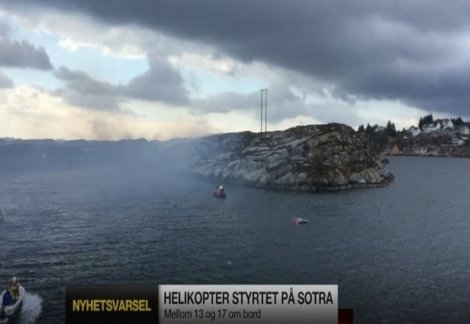 Norveç'te helikopter kazası