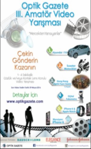 Optik Gazete III.  Amatör Video Yarışması başvuruları başladı
