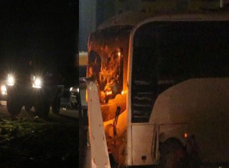 Polis aracına bombalı ve roketli saldırı!