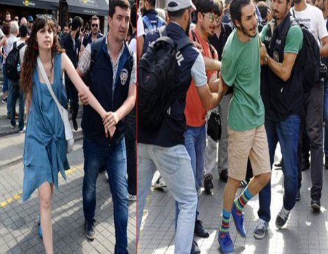 Taksim'de hareketli dakikalar