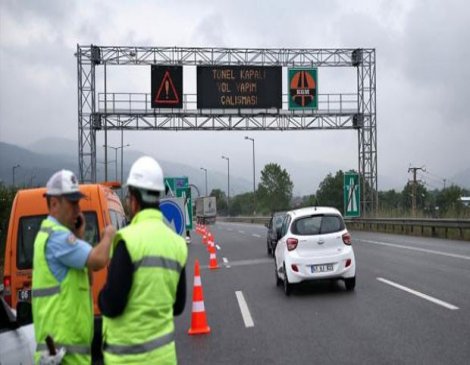 TEM'de çalışma: İstanbul yönü 5 gün kapalı