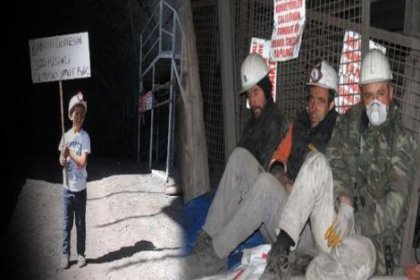 Açlık grevindeki 220 madenciden 34'ü hastaneye kaldırıldı