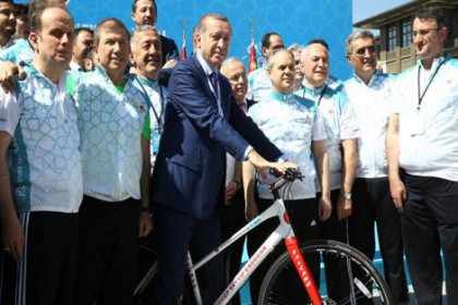 Bisiklet Turu'nun lansmanı, Cumhurbaşkanlığı Külliyesi’nde yapıldı
