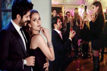 Burak Özçivit'ten Fahriye Evcen'e evlenme teklifi