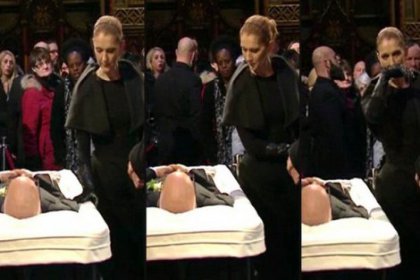 Celine Dion, kocası Rene Angelil ile vedalaştı