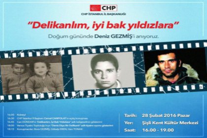 CHP İstanbul İl Başkanlığı doğum gününde Deniz Gezmiş'i anıyor