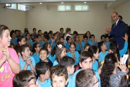 Çocuklara Yerel Yönetimler dersini Başkan Kerimoğlu verdi