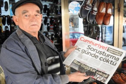 Dikili'den Cumhuriyet Gazetesi'ne 'yanındayız' mesajı