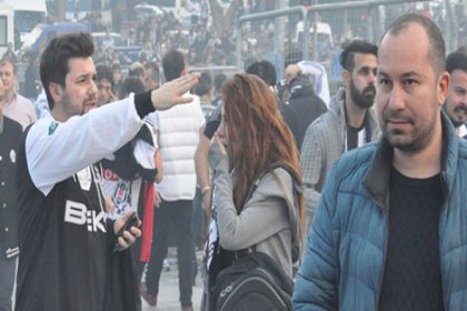 Elçin Sungu da Beşiktaş maçı öncesi gaz yedi