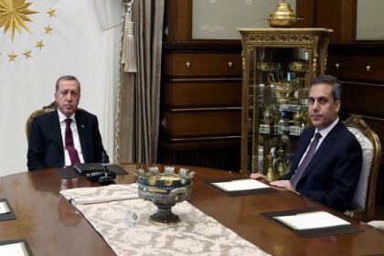 Erdoğan, Hakan Fidan'la görüşüyor