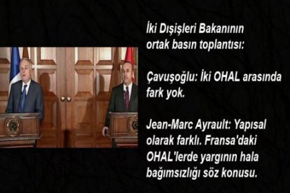 Fransa Dışişleri Bakanı: Türkiye'deki OHAL farklı