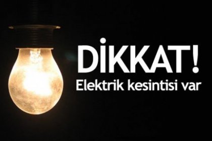 İstanbul'da hafta sonu elektrik kesintileri var!