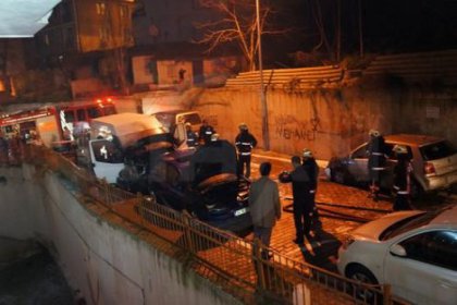 Kağıthane’de 5 araç kundaklandı