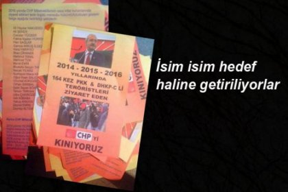 Kılıçdaroğlu ve CHP'li vekiller broşürlerle hedef haline getiriliyor