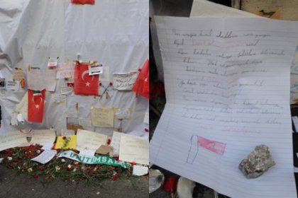 Olay yerinde küçük kızdan, duygulandıran mektup