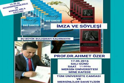 Prof. Dr. Ahmet Özer, okuyucuları ile buluşacak