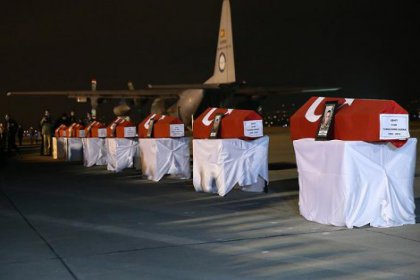 Terör saldırısında şehit olan 7 asker için tören