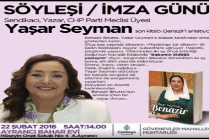 Yaşar Seyman son kitabı ''Benazir''i anlatıyor