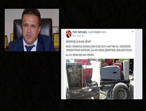 AKP'li başkan, hırsıza seslendi: Allah belanı versin